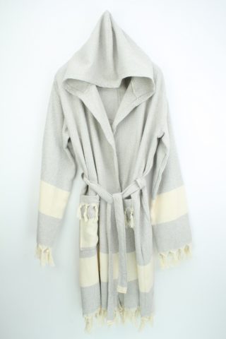 Pestemal-Bornoz-Diamond-Cizgili-Gri-705d